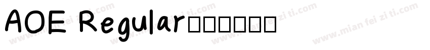 AOE Regular字体转换